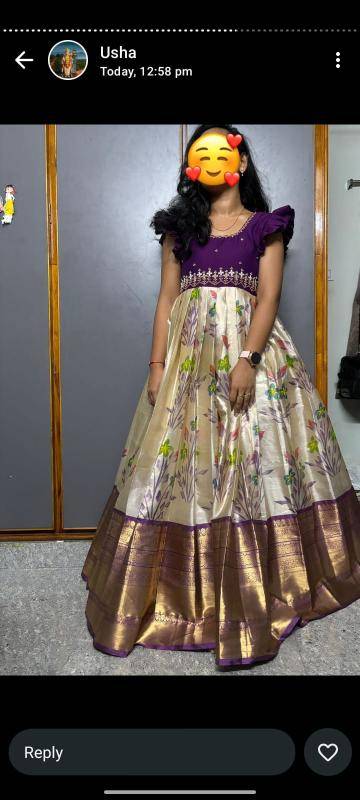 NEW LAUNCIN crape Kids gown Indian clothing manufacturers